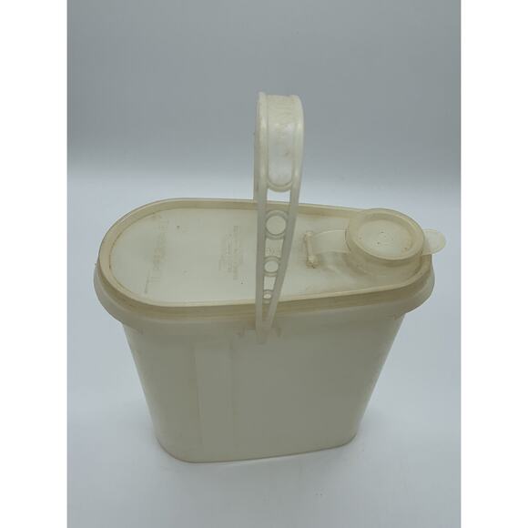 Vintage Tupperware Pitcher 587-1 White 8” Tall Kool-Aid Pitcher Read - Picture 3 of 4